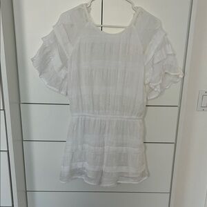 Elegant White Shorts Jumpsuit